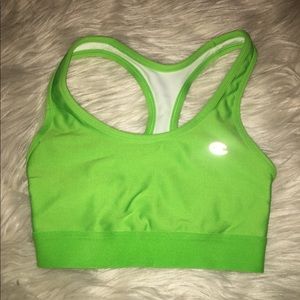 Champion lime green sports bra